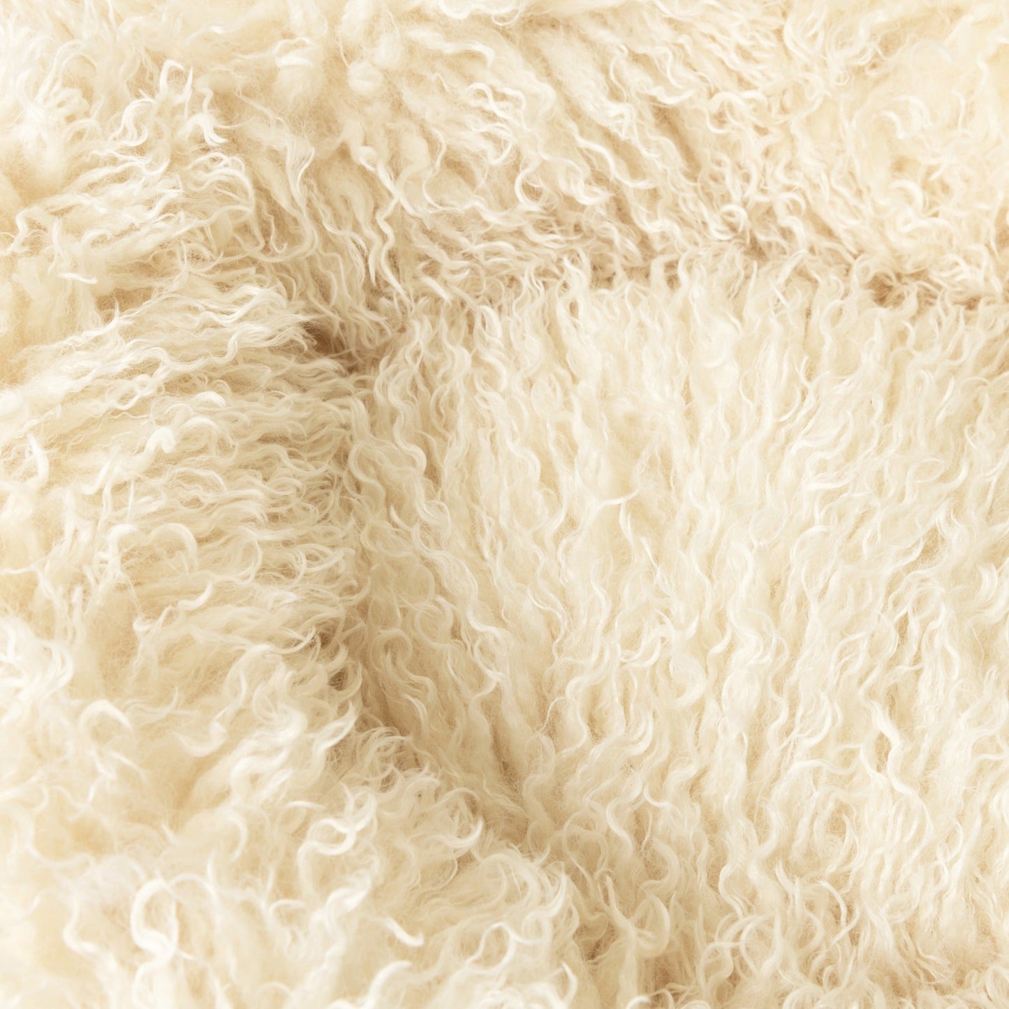 PupPoufTM Luxe Faux Fur Donut Dog Bed - Plush Sheep Ivory