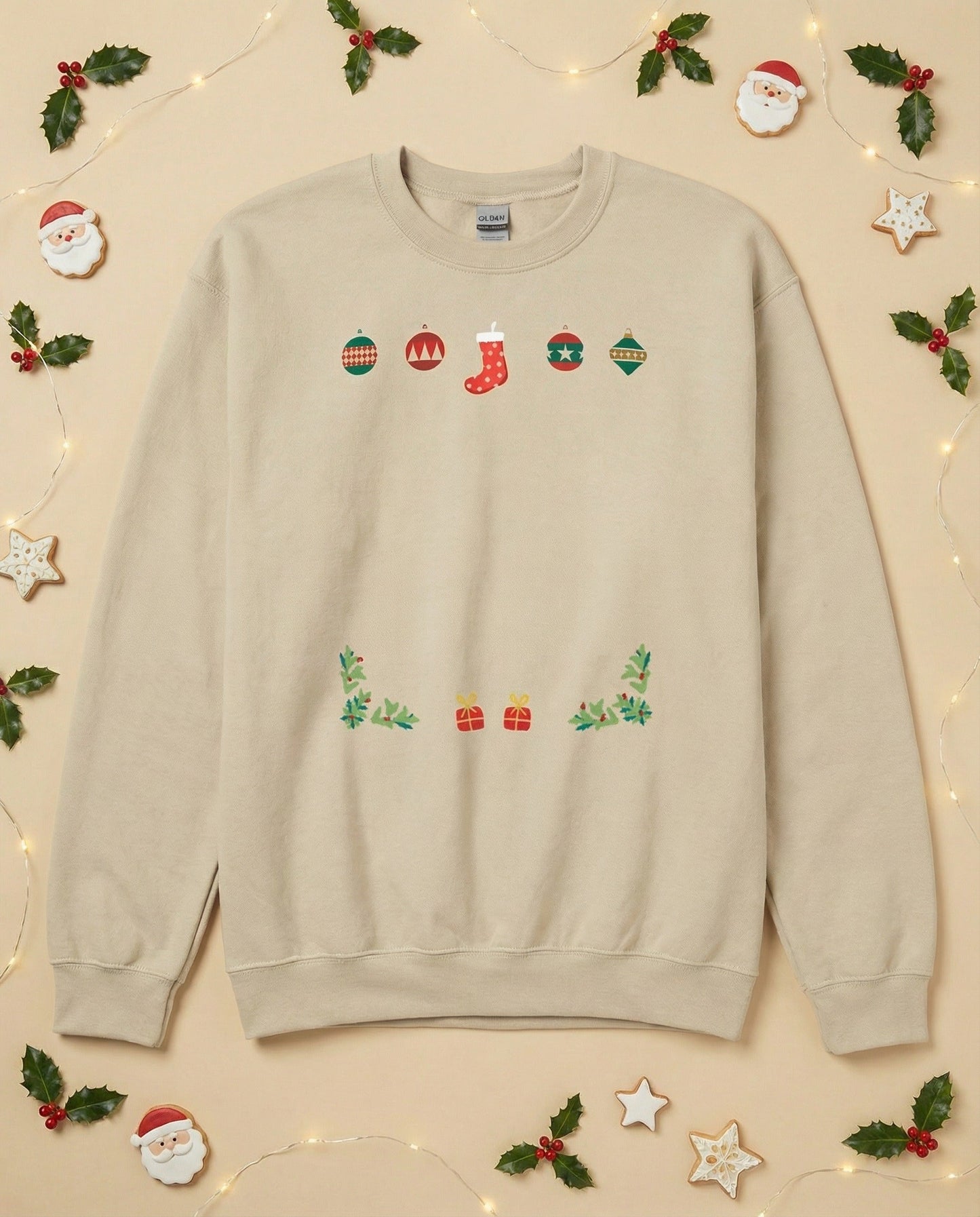 Custom Pet Holiday Sweatshirt - Stocking Gifts for Light Colored Shirts