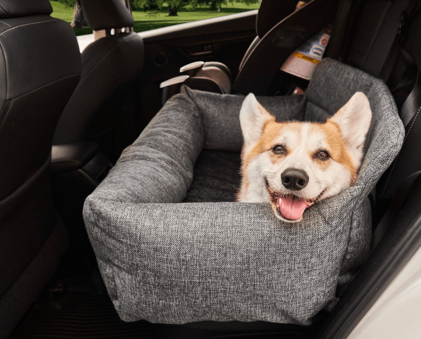 PupProtectorTM Memory Foam Dog Car Bed