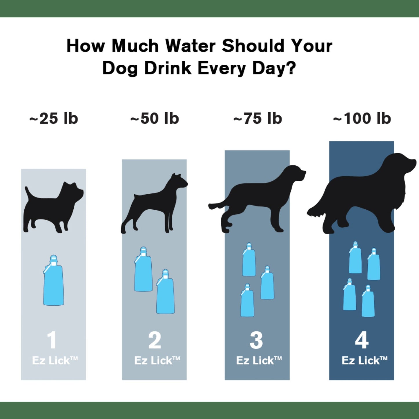 Vapur® EZ LickTM Portable Dog Water Bottle
