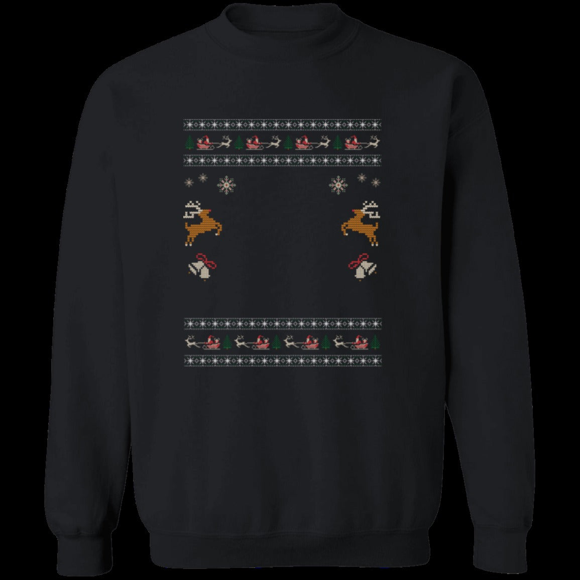 Custom Pet Holiday Sweatshirt - Reindeer Rock