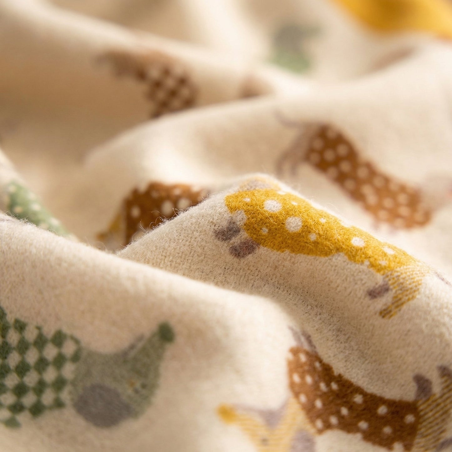 Dachshund Print Faux Cashmere Scarf for Dog Lovers
