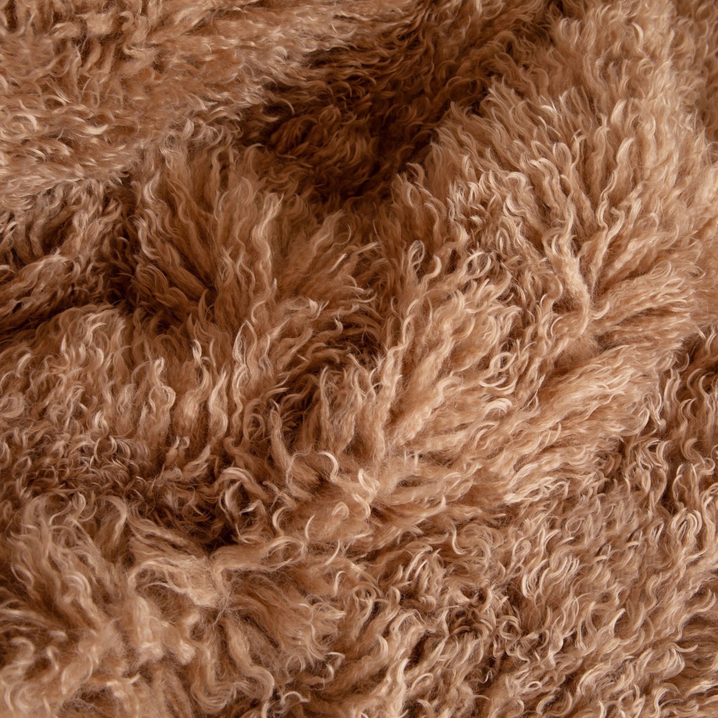 PupRugTM Luxe Faux Fur Orthopedic Dog Bed - Plush Sheep Tan