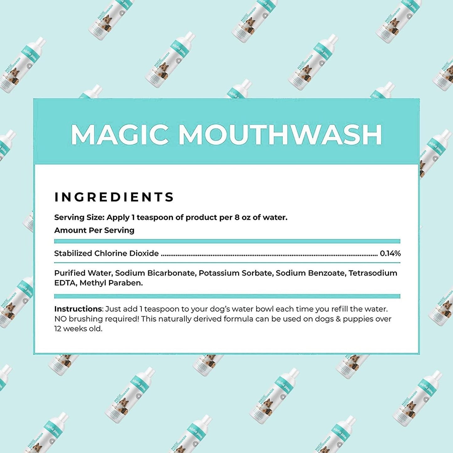 Magic MouthwashTM For Dogs