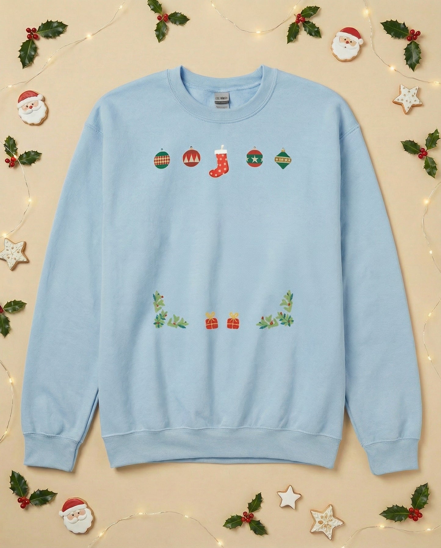 Custom Pet Holiday Sweatshirt - Stocking Gifts for Light Colored Shirts