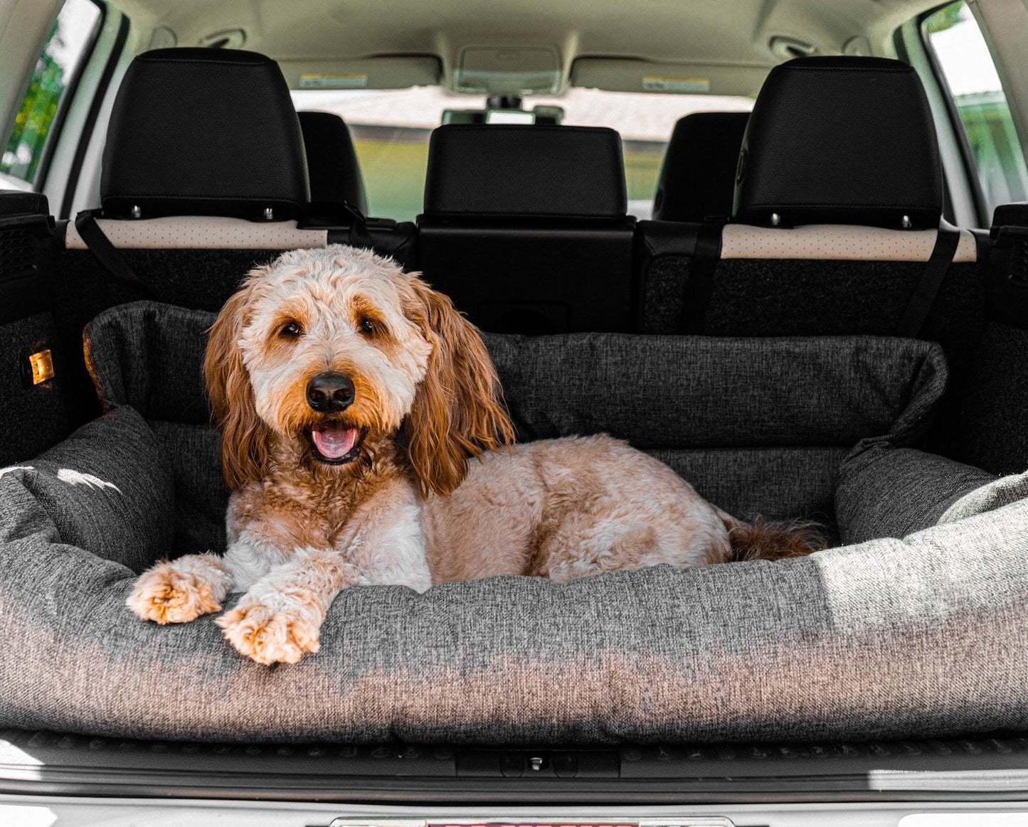 PupProtectorTM Memory Foam Dog Car Bed