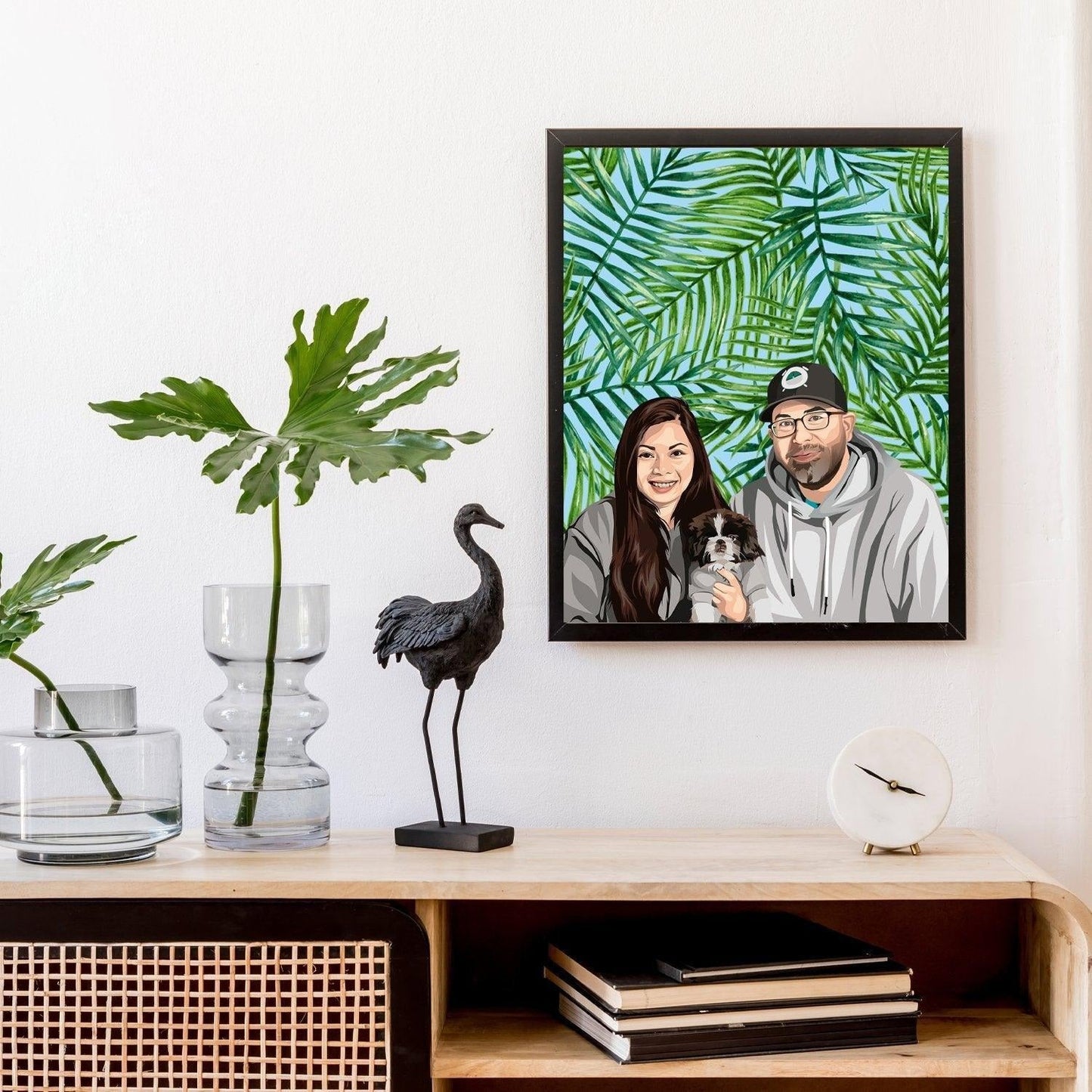 Custom Modern Family Portrait
