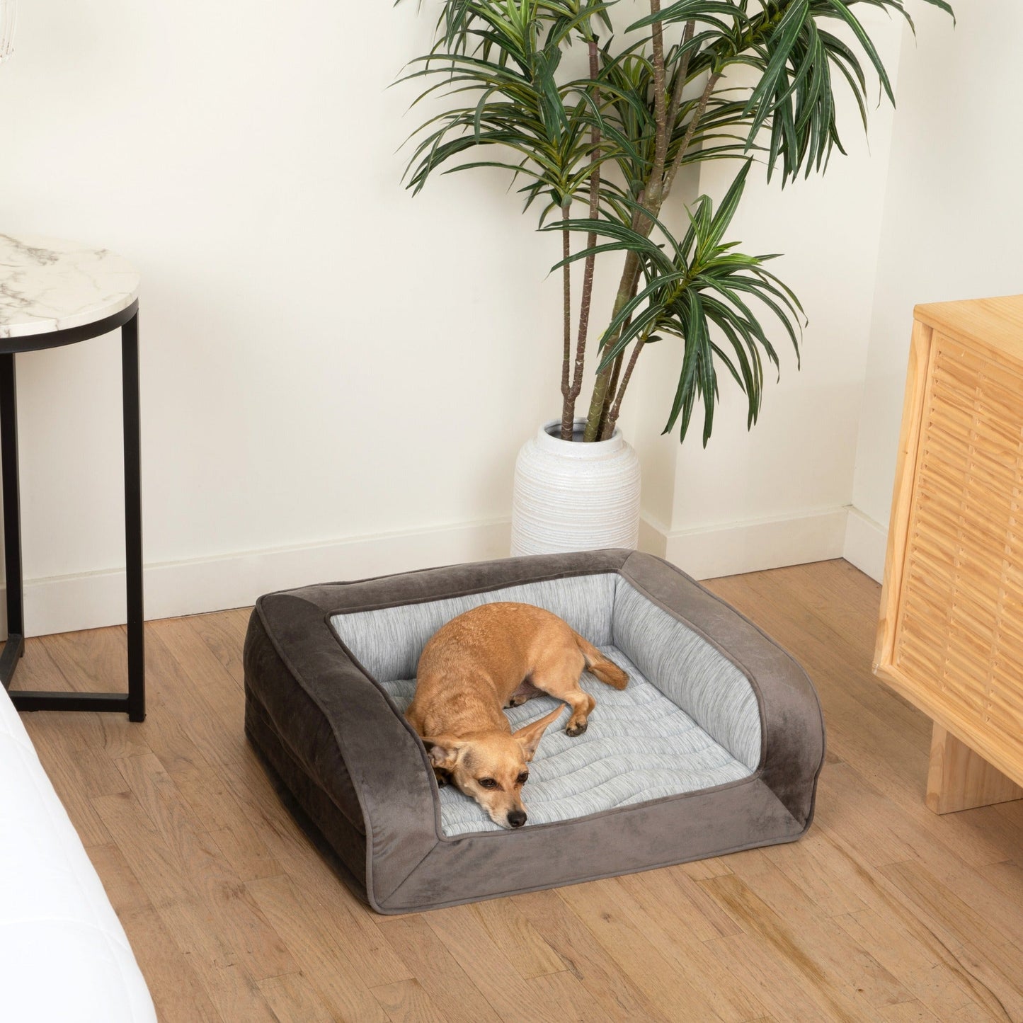 PupChillTM Cooling Dog Bed - Cooling-Gel Comfort for Deep Summer Rest