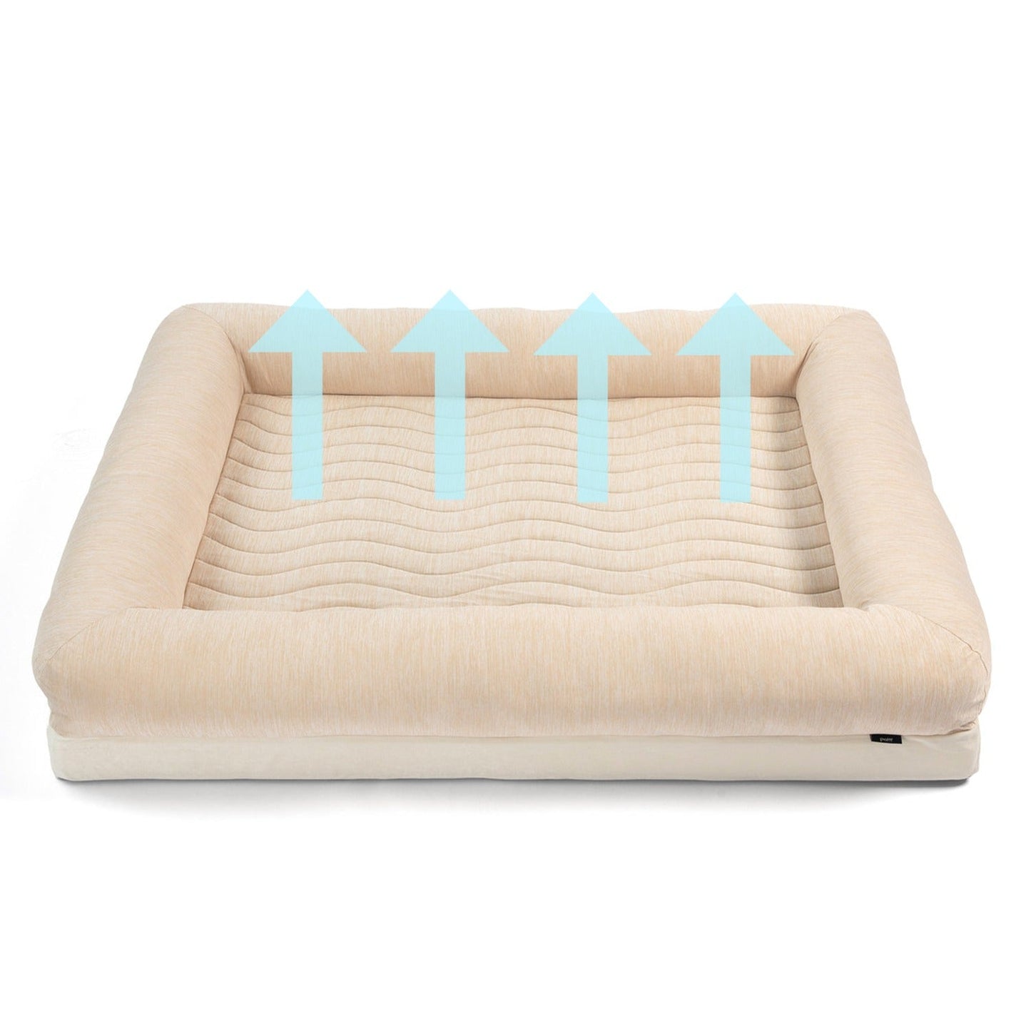 PupChillTM Cooling 4-Bolster Dog Bed - Arctic Sand