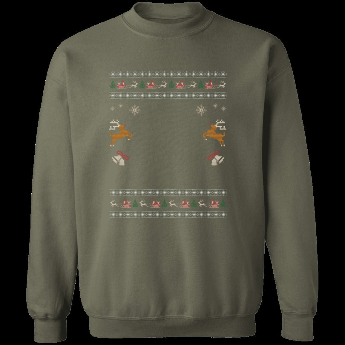 Custom Pet Holiday Sweatshirt - Reindeer Rock