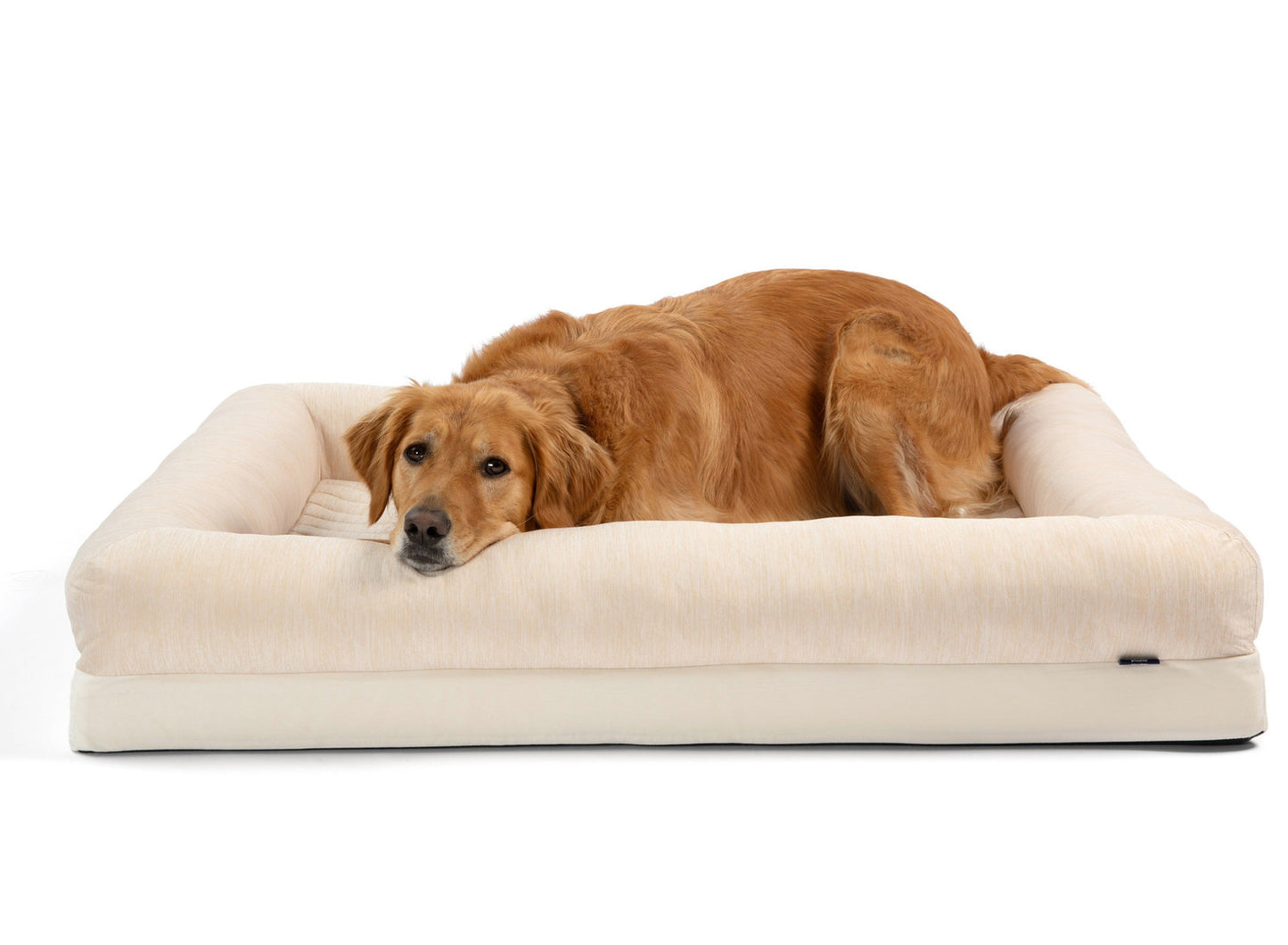 PupChillTM Cooling 4-Bolster Dog Bed - Arctic Sand