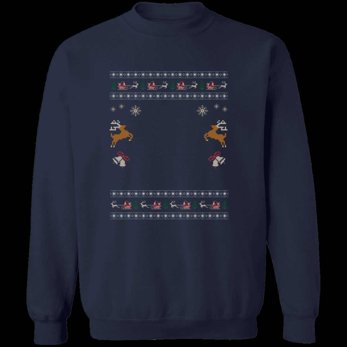 Custom Pet Holiday Sweatshirt - Reindeer Rock