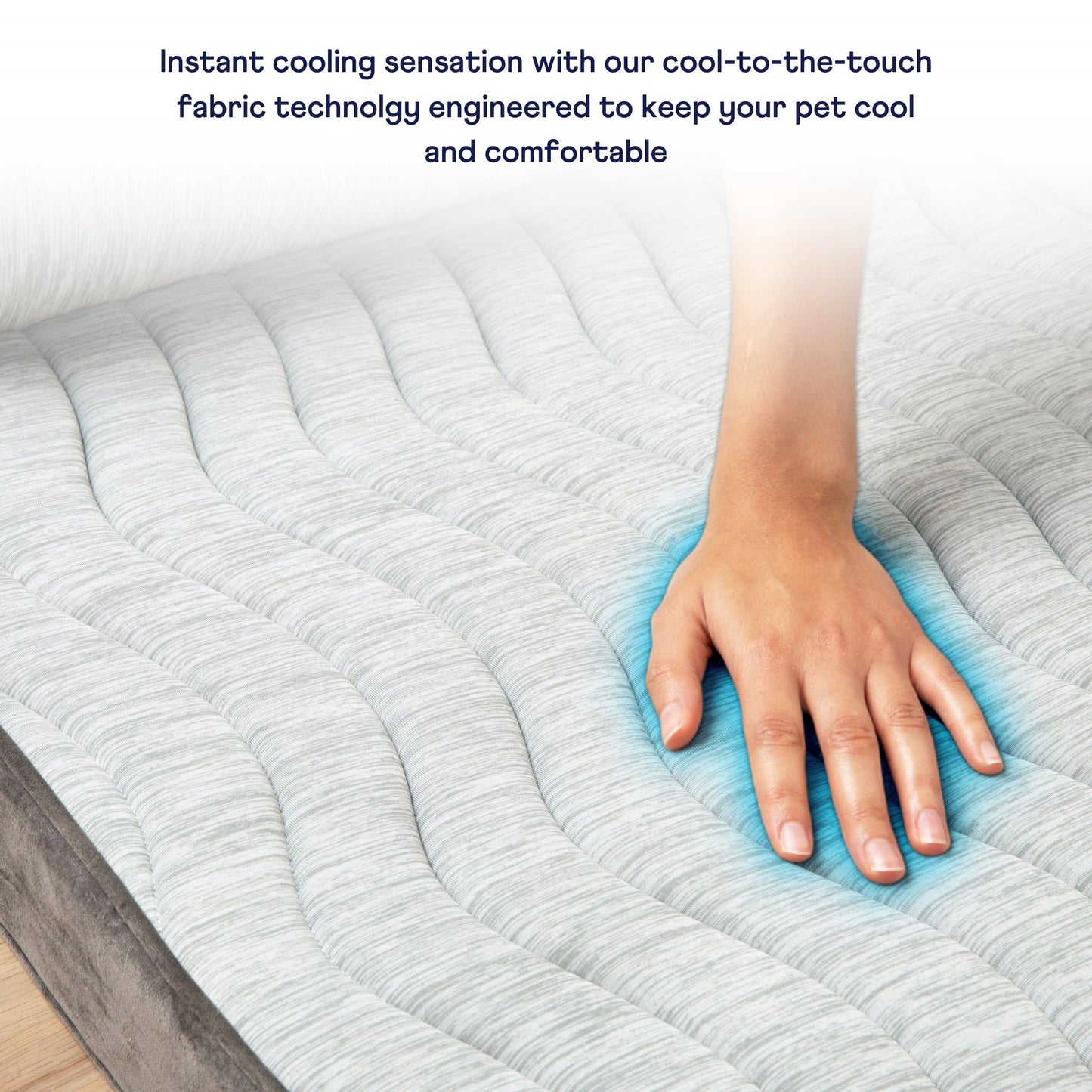 PupChillTM Cooling Dog Bed - Cooling-Gel Comfort for Deep Summer Rest