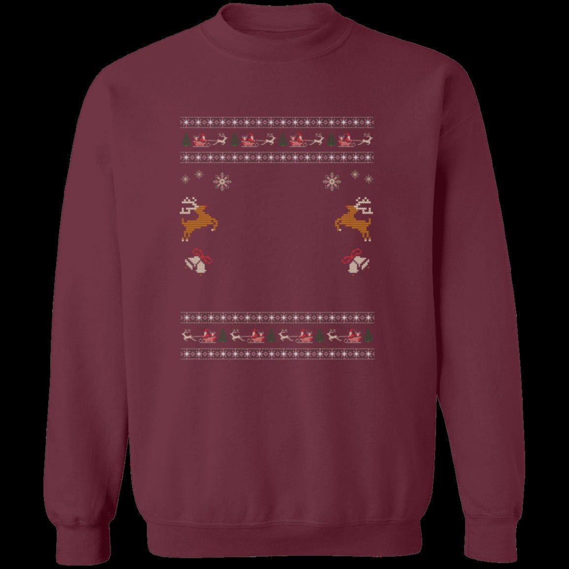 Custom Pet Holiday Sweatshirt - Reindeer Rock