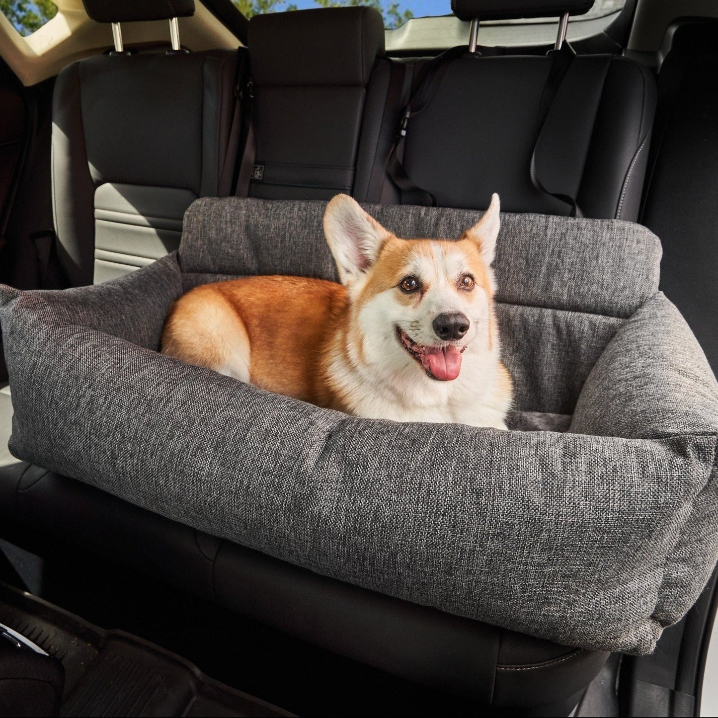 PupProtectorTM Memory Foam Dog Car Bed